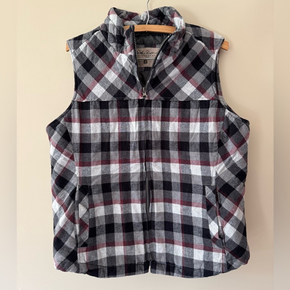 North River outfitters plaid flannel vest